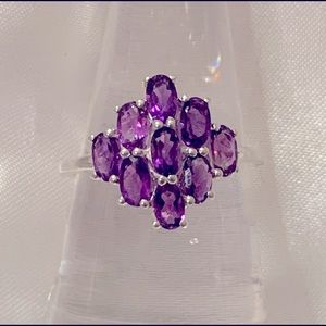 Amethyst Gemstone Ring Set In 925 Sterling Silver